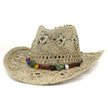 Men's And Women's Cowboy Hats Natural Hamcho Sunscreen Hat