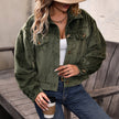 Plush Casual Solid Color European And American Women's Clothing Coat