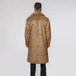 Men's Large Long Trench Coat Artificial Fox Fur Warm Coat