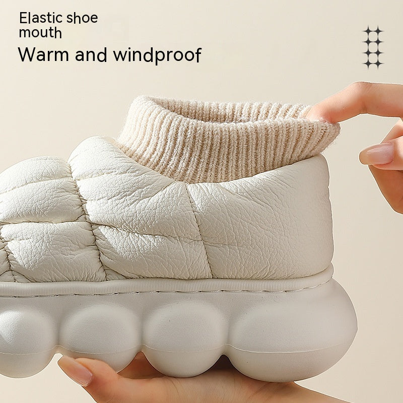 High-top Waterproof Non-slip Cotton Shoes Women