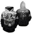 Men's 3D Digital Printing Wolf Dog Hooded Sweater