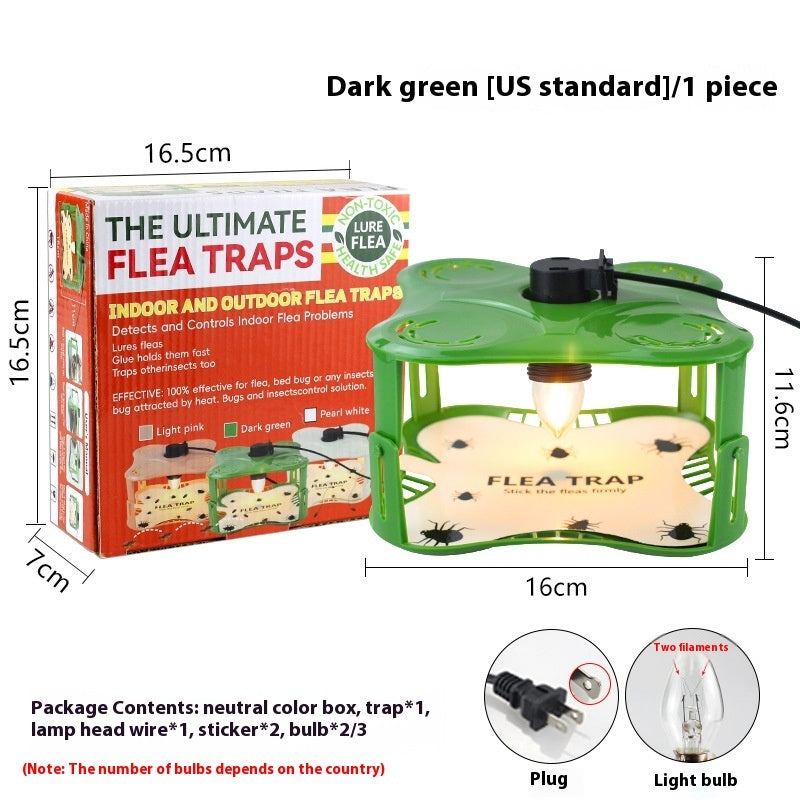 Household Pet Fly Bug Trap Square Telescopic Sticky Bug Lamp Flea Trapper