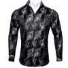 Long Sleeve Casual Flower Shirts For Men Designer Fit Dress Shirt BCY-05