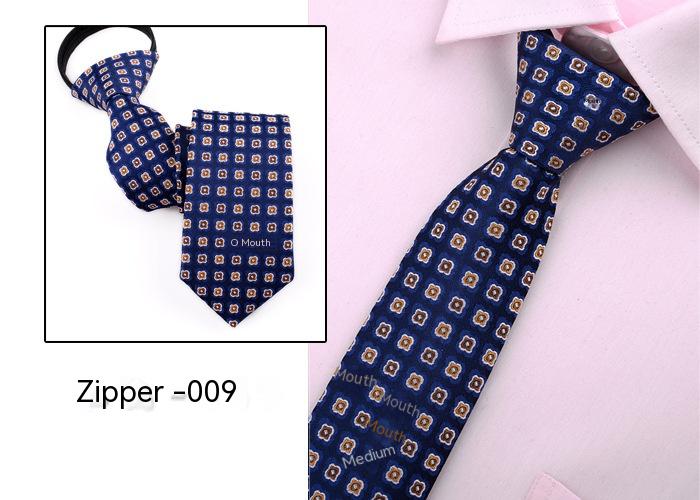 Men's Business Tie 6cm Collar Pull Peels Zipper Tie