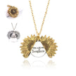 Sunshine Sunflower Necklace Women Men