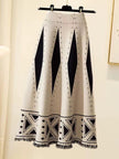 Women's Fashion Plaid Long Dress