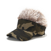 Fashion Men Women Casual Concise Sunshade Adjustable Camo Sun Visor Baseball Hat Spiked Hairs Wig Golf Caps Gorra Hombre Bone