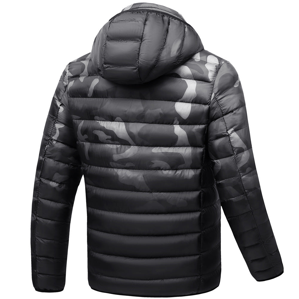 Thicken Plus Size New Smart Heating Cotton Coat Men