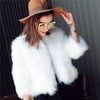 Plus Size Women's Fur Women's Coat Short Imitated Fox Fur Winter Warm Fox Fur