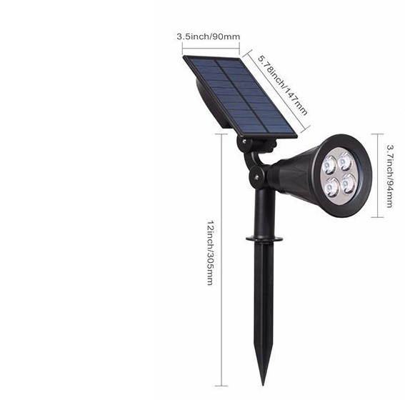 Solar Garden Lawn Light Waterproof Outdoor Street Light RGB Ground Light Garden Lighting Landscape Light