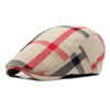 British Style Classic Retro Plaid Cap Men