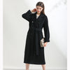 Women's mid-length woolen woolen coat