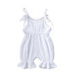 Toddler Baby Girls Sleeveless Solid Romper Jumpsuit Outfit