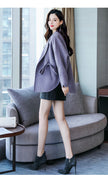 Woolen cape coat