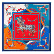 Twill imitation silk scarf