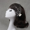 Bridal Veil Pearl Large Hole Mesh Hair Comb Short Veil Wedding Hair Accessories