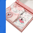 Newborn Five Piece Gift Long Sleeved Trousers Cartoon Soft And Comfortable Bodysuit