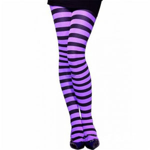 Masquerade party striped stockings