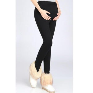 Pregnant Women Thickened Plus Velvet Winter Warm Pants Cotton Trousers Leggings