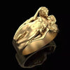 Fashion Men And Women Couple Ring Exaggerated