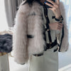 Winter new fur woven fur coat Women Short fox hair