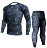 Mens Camouflage Pants & T Shirt Sets Fashion Crossfit T-shirt Compression Brand Clothing Joggers Men Casual Leggings