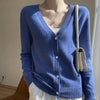 Women's Short Long Sleeve Cashmere Knitted Cardigan Coat