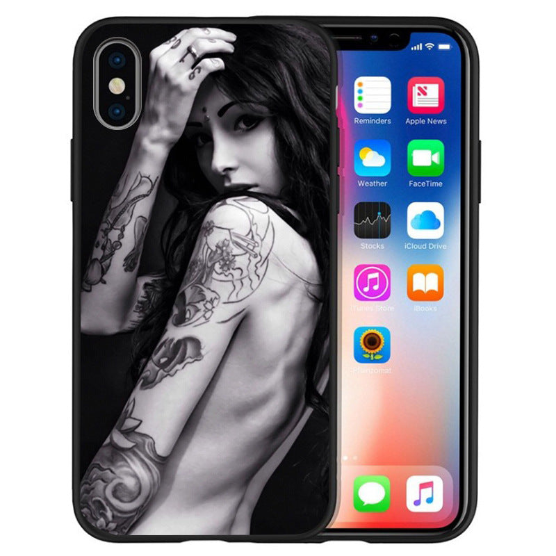 Compatible with Apple , Tattoo girl phone case