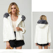 Faux fur plush loose coat