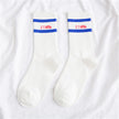 Tube socks two bar letters casual tide socks