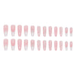 Long Ballet Diamond Long French Fake Nails