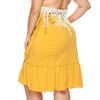 Cross straps beach skirt skirt