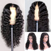 Chemical fiber front lace black small curly wig