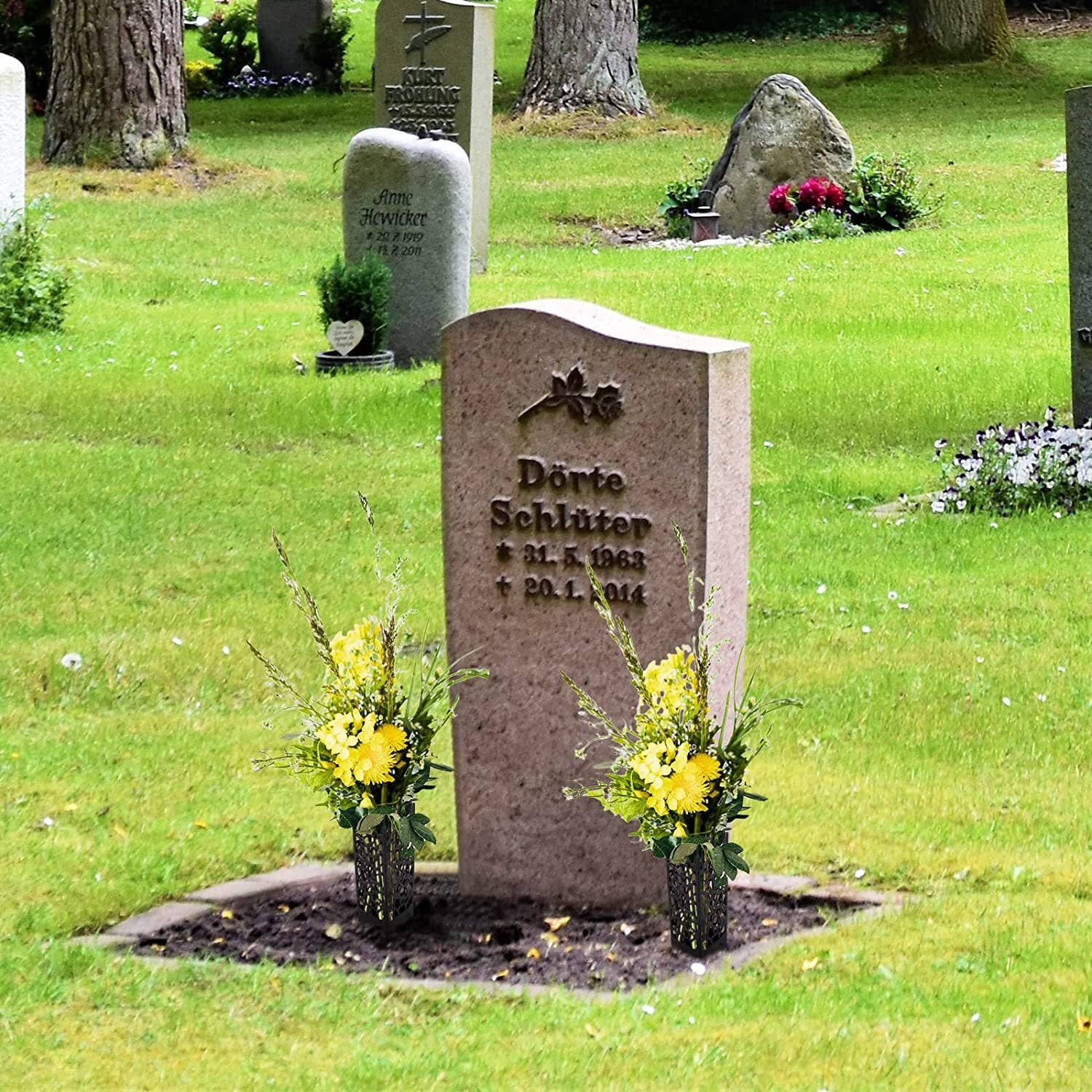 Cemetery Vase Cemetery Gravestone Flower Stand Memorial