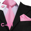 Solid Silk Mens Ties Neck Tie Set For Men Suits Tie Handker