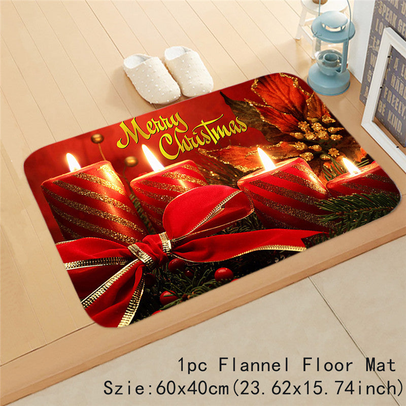 Christmas carpet flannel mat