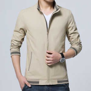 Casual Jacket Coat Men's Fashion Washed Pure Cotton Brand-Clothing Jackets Male Coats