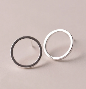 Minimalist Stud Earrings Tiny Circle Earrings Contracted Earrings Girl