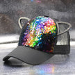 Children's Caps Girls Boys Hats Sequins Cat Ears Sun Visor Baseball Net Caps