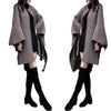 Woolen coat mid-length over-the-knee cloak woolen coat