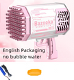 69 Holes Soap Bubbles Machine  Shape Automatic Blower With Light