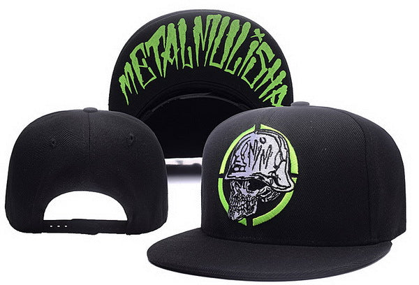 Metal men and women hip-hop hat