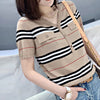 Ice Silk Sweater Women Short Sleeves