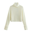 Style Women's Ribbed Turtleneck Sweater Women