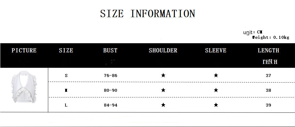 Fashion Design Chain V-neck Halter Vest Pure Desire Mesh Skirt Outfit Women