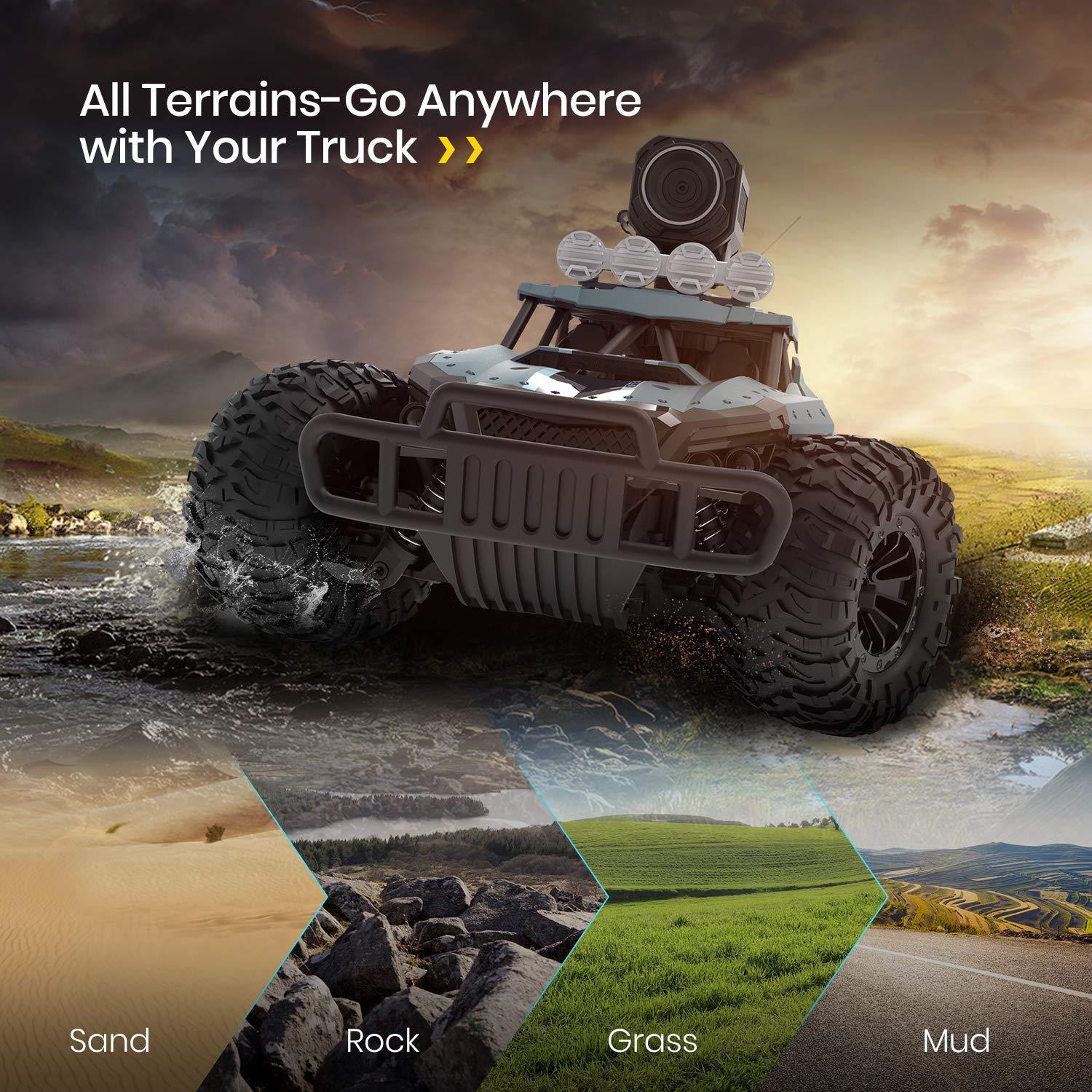 Remote Control Off-Road Trucks 2.4G Wifi 720P HD FPV Camera