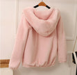 Mink Coat Plush Hooded Fur Coat