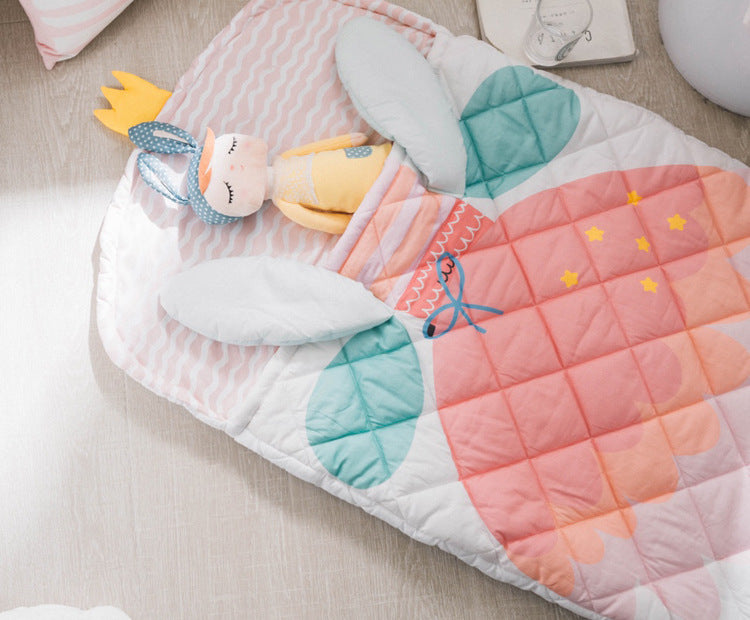 Cotton cartoon baby anti-kick sleeping bag