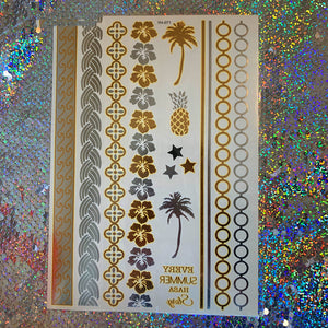 Bronzing tattoo stickers