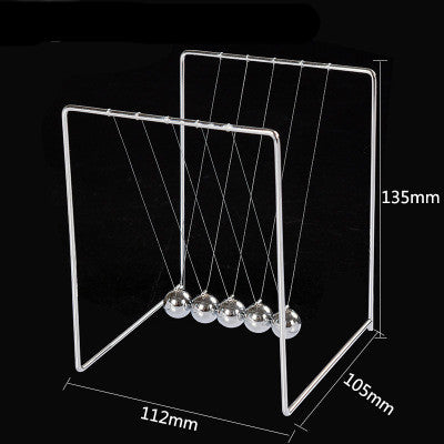 Newtons Cradle Steel Balance Ball Physics Science Pendulum Metal Craft Educational Toy